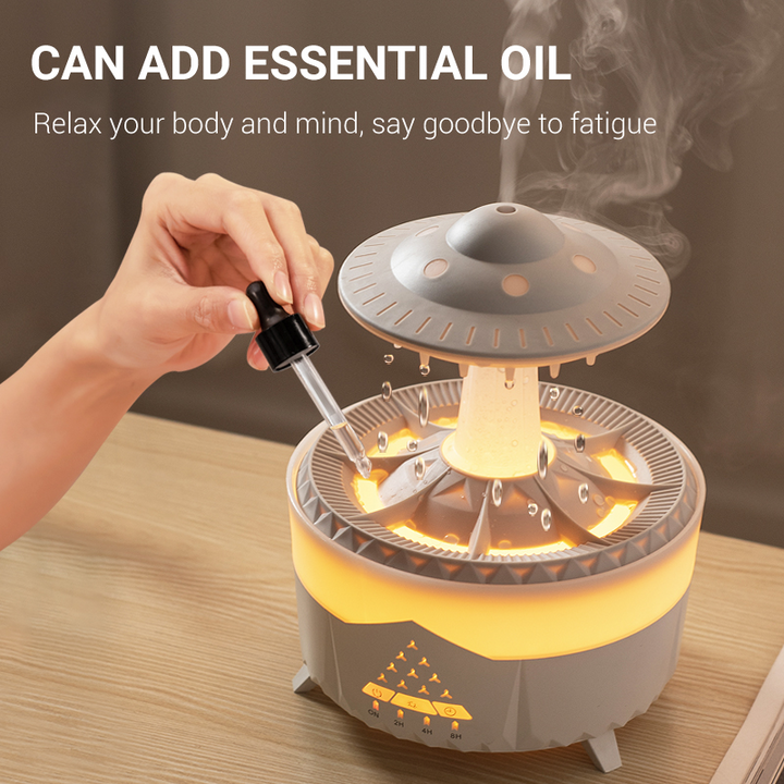 Premium 300ml Remote Control Aromatherapy Diffuser with Ultrasonic Mist, Colorful LED Lighting, and Auto Shut-Off for Home