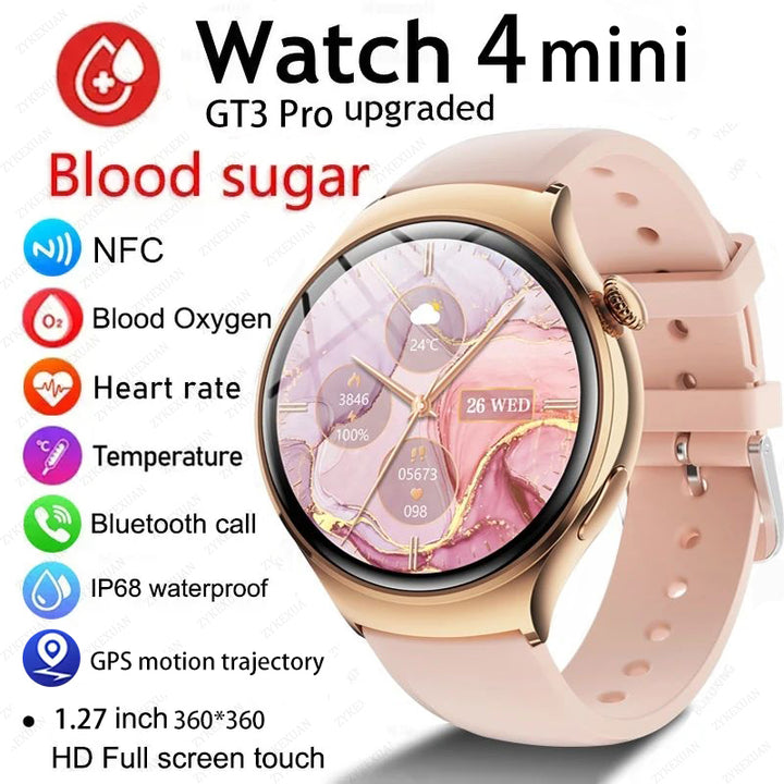 Premium Smart Watch for Women – Full Touch Screen, Fitness Tracker, Heart Rate, Blood Pressure Monitor, IP67 Waterproof,  