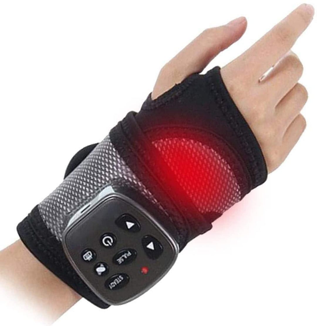 Premium Electric Hand Massager - 3-in-1 Multi-Function Vibration Wristband with Air Compression, Heat, and Kneading for 