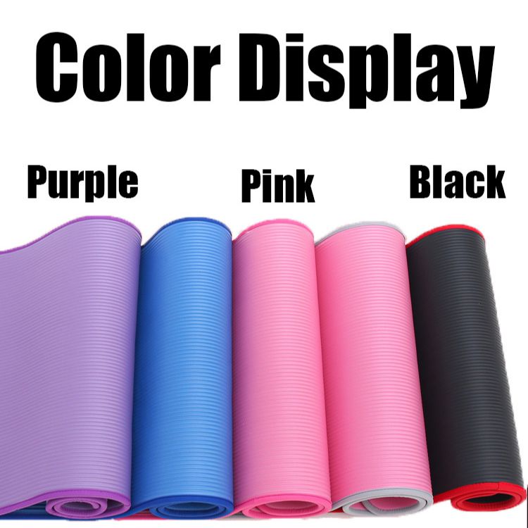 Premium Extra Thick Yoga Mat – 10mm Non-Slip, Environmental NRB Material – 183x61cm, Reversible, Durable, Easy to Clean 