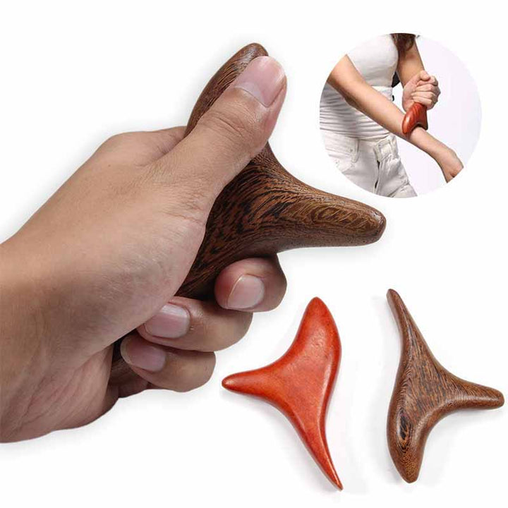 Premium Wood Therapy Massage Tools for Trigger Point Relief, Lymphatic Drainage, Mahogany & Rosewood Design for Back and Legs