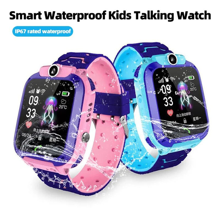 Premium Kids Smart Watch with 2G Call, Waterproof, GPS Tracker, SOS Button, LBS Location, Camera, for Boys & Girls, 