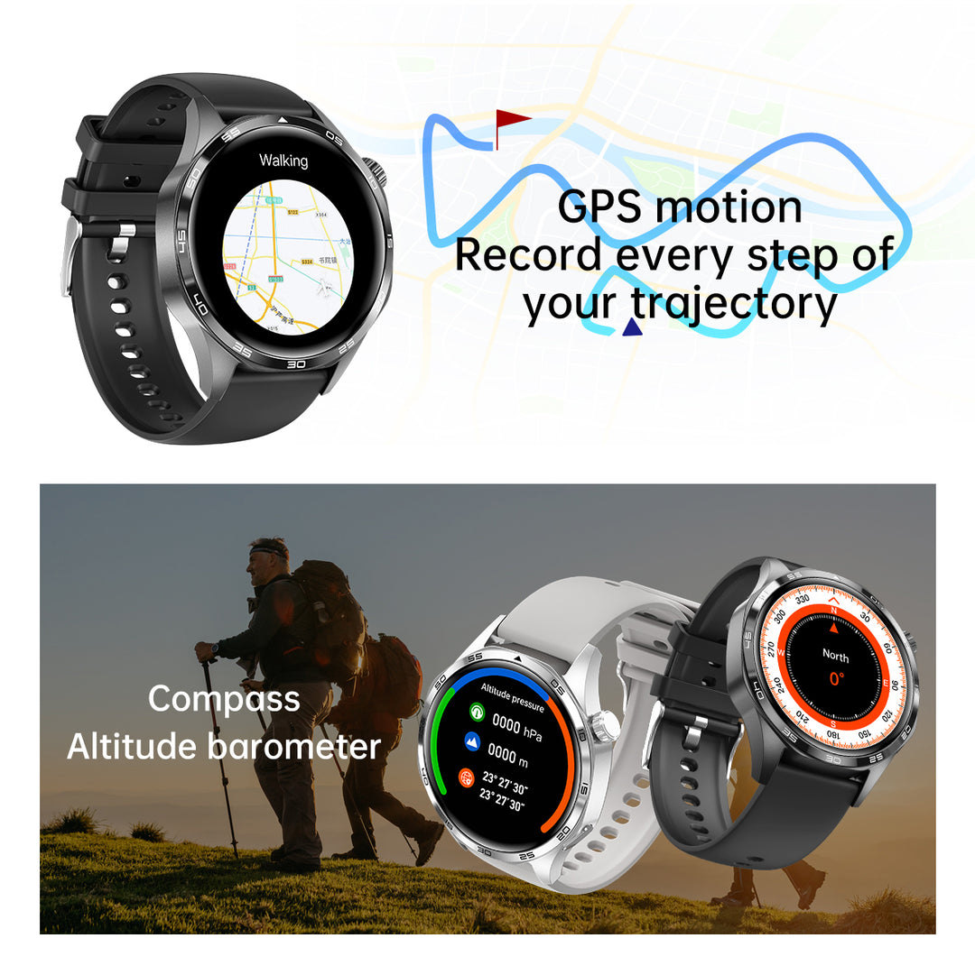 Premium Smartwatch with Blood Oxygen Monitor, Heart Rate, GPS Tracking, Phone Calls – Fitness & Health Smartwatch for Men and