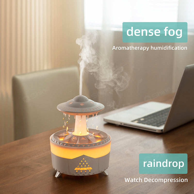 Premium 300ml Remote Control Aromatherapy Diffuser with Ultrasonic Mist, Colorful LED Lighting, and Auto Shut-Off for Home