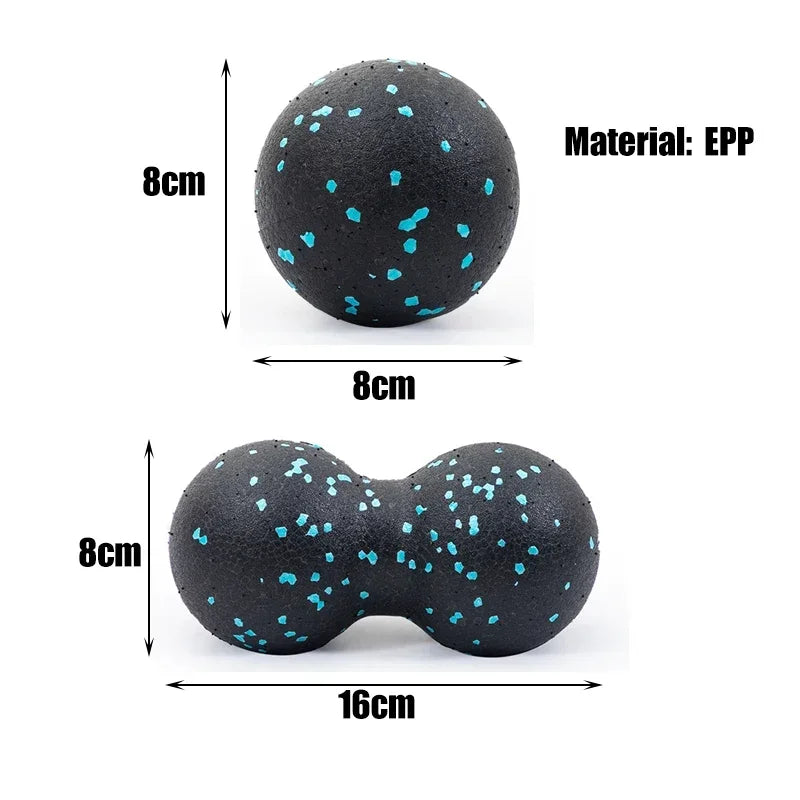 Premium EPP Peanut Massage Ball for Muscle Relaxation, High-Density Fascia Therapy, Trigger Point Relief, Yoga & Fitness