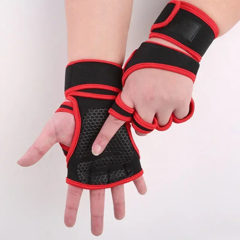 Premium Workout Gloves for Men & Women - Fitness, Bodybuilding, Weightlifting & Gym Palm Protectors with Hand & Wrist Support