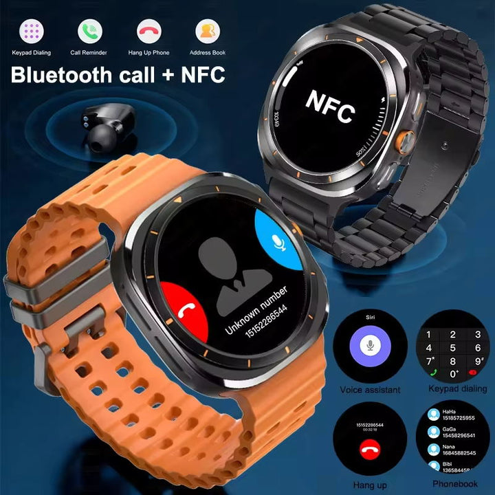 Premium Smartwatch for Men and Women – 1.43" AMOLED Display, IP68 Waterproof, Bluetooth Calling, Heart Rate, Blood Oxygen, 