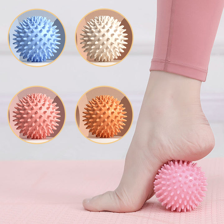 Premium PVC Spiky Massage Ball for Trigger Point Therapy, Pain Relief, and Plantar Fasciitis Treatment, 6cm Hedgehog Massage