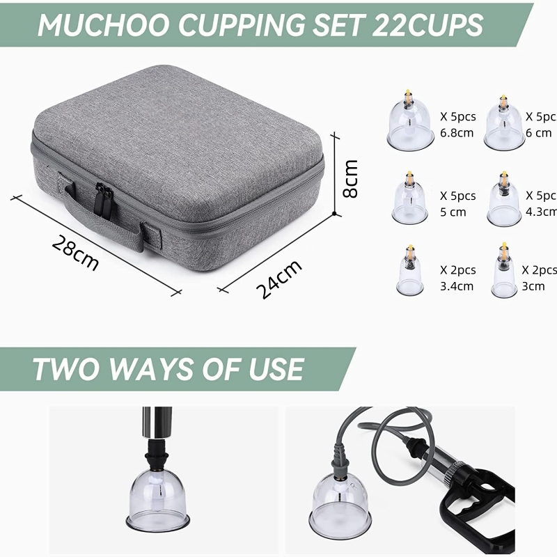 Premium Cupping Therapy Set – Vacuum Suction Massage Cups for Body, Anti-Cellulite, Pain Relief, Deep Tissue Muscle 