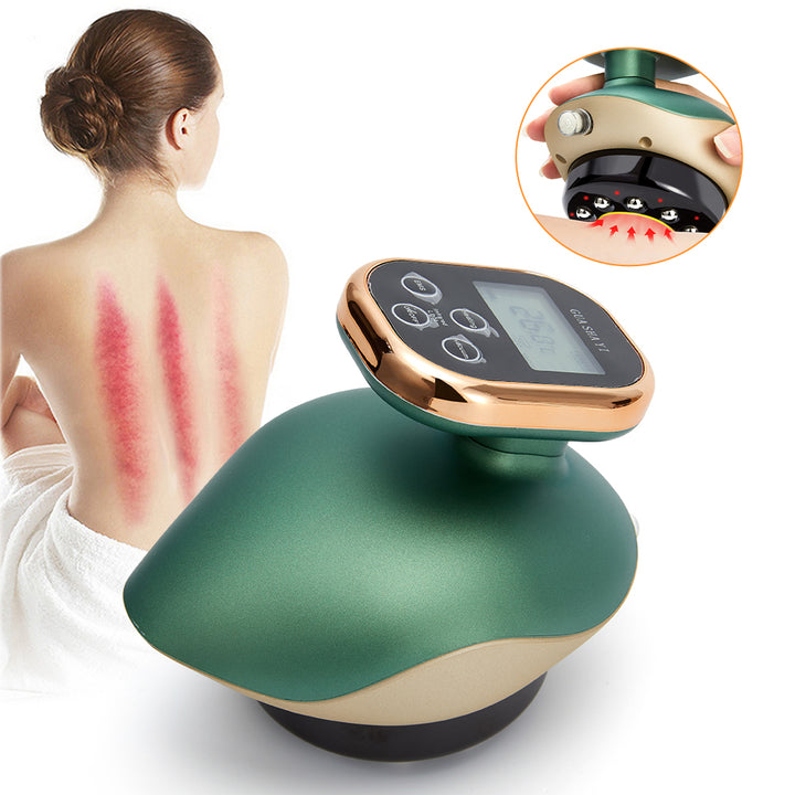 Premium Cupping Massager LCD Display Vacuum Suction Cups EMS Anti-Cellulite Fat Burner, Slimming Therapy with Magnet &