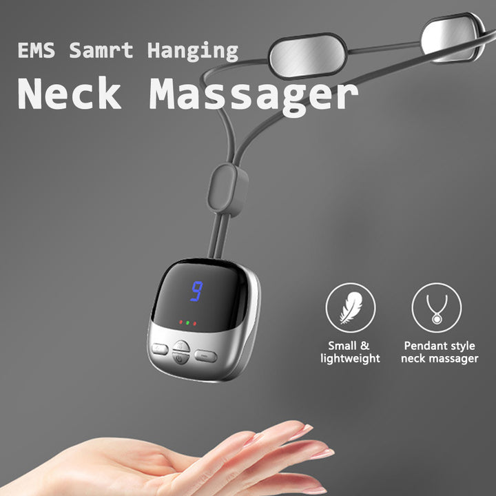 High-Quality Mini Smart Neck and Shoulder Massager - Portable Cervical Spine Relaxer with Heat Compression, 4 Massage Modes &