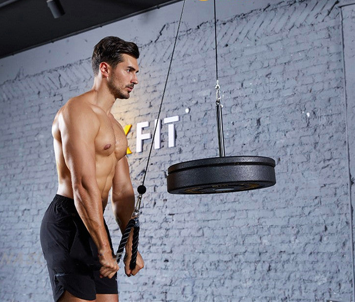 Premium Cable Pulley System – Adjustable Gym Fitness Equipment for Lat Pull, Tricep, Bicep, Back & Shoulder Workout, High 