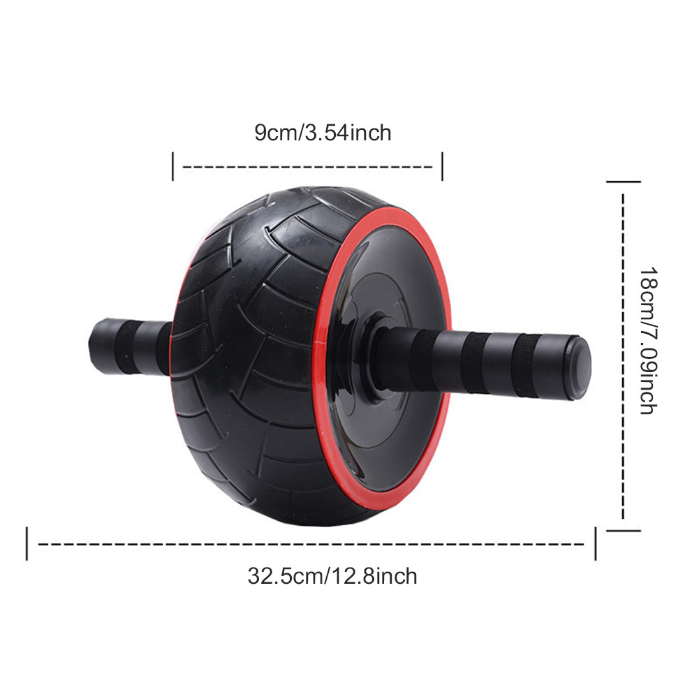 Premium Single-Wheel Ab Roller for Core & Abdominal Muscle Training - Mute, Rubber Wheel for Home Exercise & Bodybuilding, 