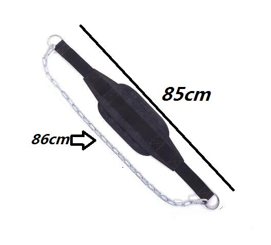 Premium Thicken Weight Lifting Belt with Chain – Dipping Belt for Pull Up, Chin Up, Kettlebell, Barbell, Bodybuilding, 