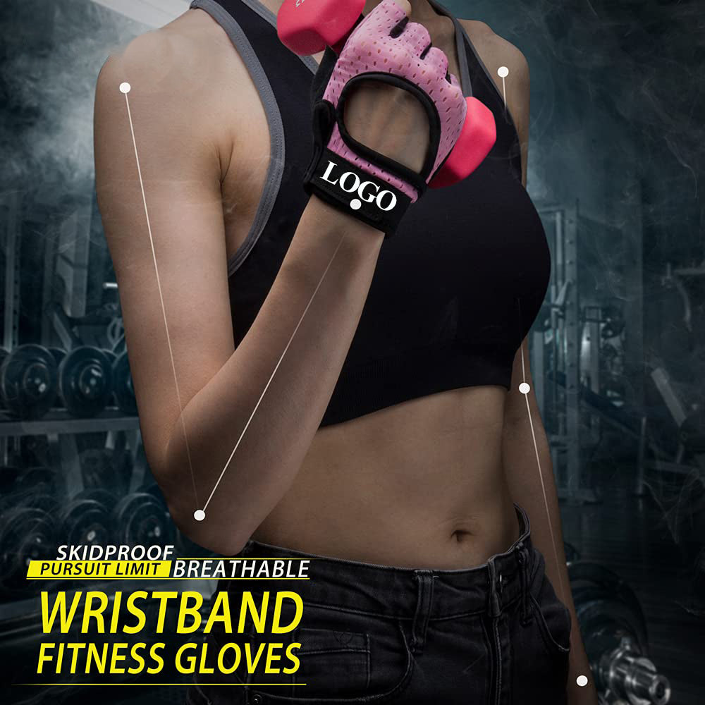 Premium Half Finger Gloves for Gym & Cycling - Anti-Slip Gel Pad Workout Gloves for Men & Women, Fingerless Fitness Gloves,