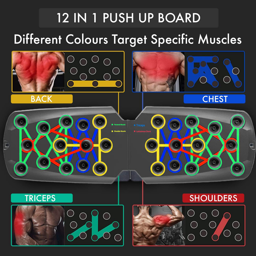 Premium Push-up Board Set – Portable Multifunctional Fitness Equipment for Chest, Abs, Arms & Back Training, Foldable, 