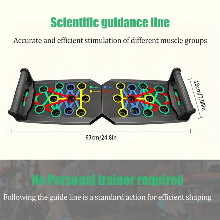 Premium Push-up Board Set – Portable Multifunctional Fitness Equipment for Chest, Abs, Arms & Back Training, Foldable, 