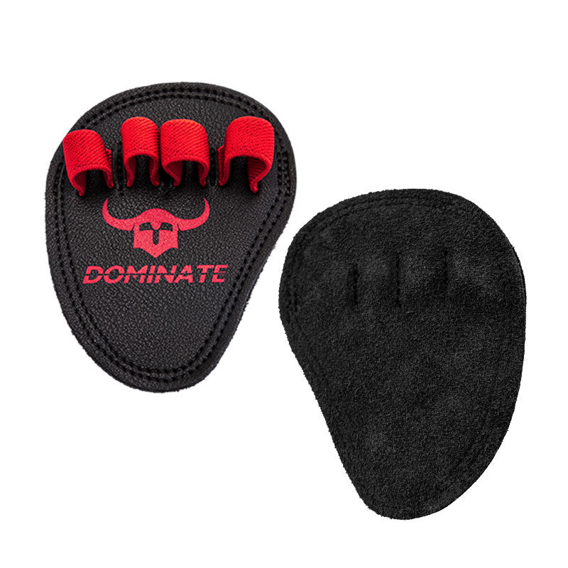 Premium Cowhide Weightlifting Gloves for Men & Women - Fitness Gym Grip Pads with 4 Finger Loop, Hand Palm Protection for 