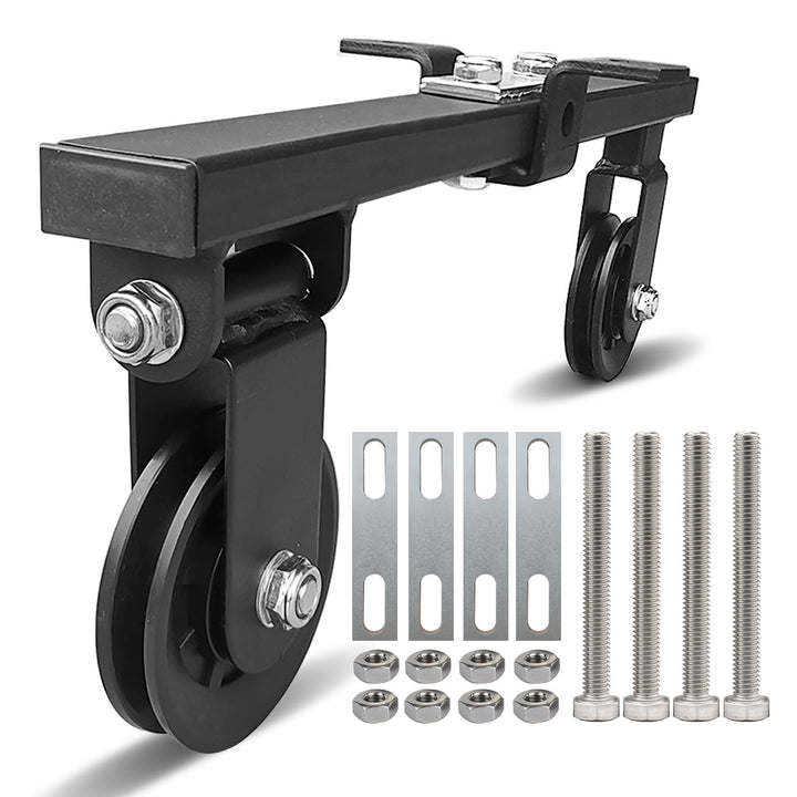 Premium DIY Fitness Double Pulley System – Home Gym Rope Pulldown Attachment for Biceps, Triceps, and Forearm Exercises, 