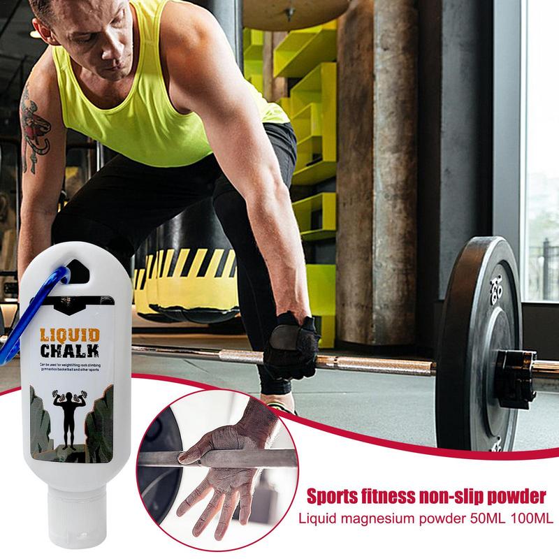 Premium Liquid Chalk for Weight Lifting & Rock Climbing - Anti-Slip Grip, 50/100ml Magnesium Powder Cream for Enhanced 