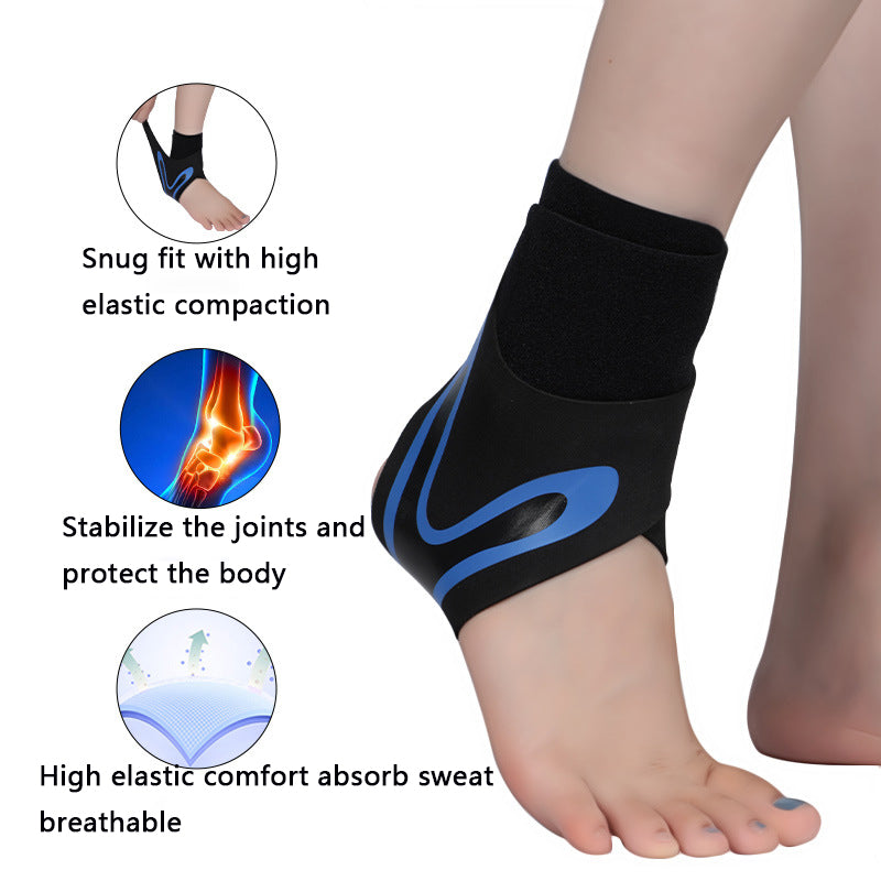 Premium Adjustable Ankle Brace - Compression Support Strap for Pain Relief, Elastic Ankle Guard for Basketball and Sports 