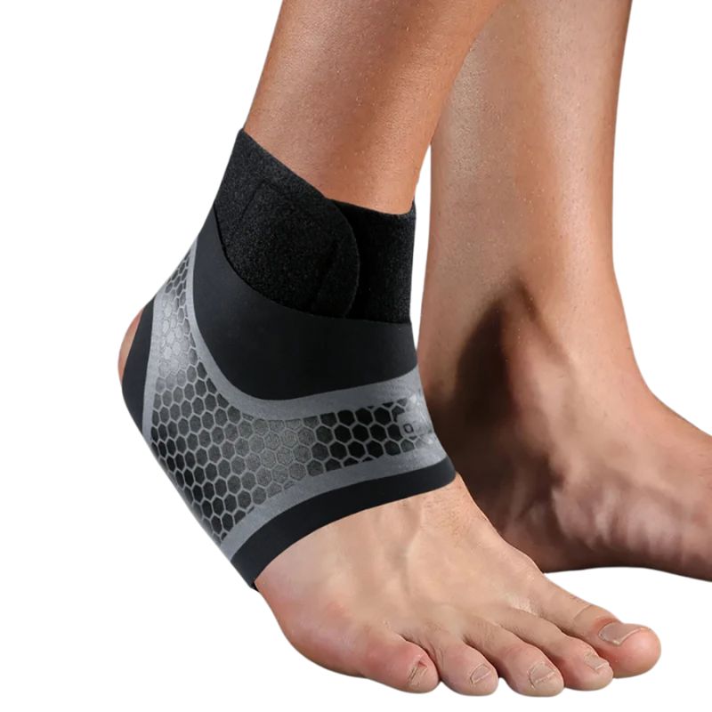 Premium Adjustable Ankle Brace - Compression Support Strap for Pain Relief, Elastic Ankle Guard for Basketball and Sports Activities - StrengthXPhysiotherapy