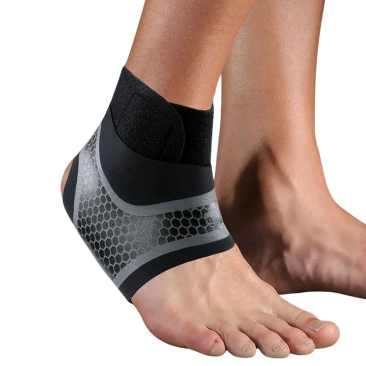 Premium Adjustable Ankle Brace - Compression Support Strap for Pain Relief, Elastic Ankle Guard for Basketball and Sports Activities - StrengthXPhysiotherapy
