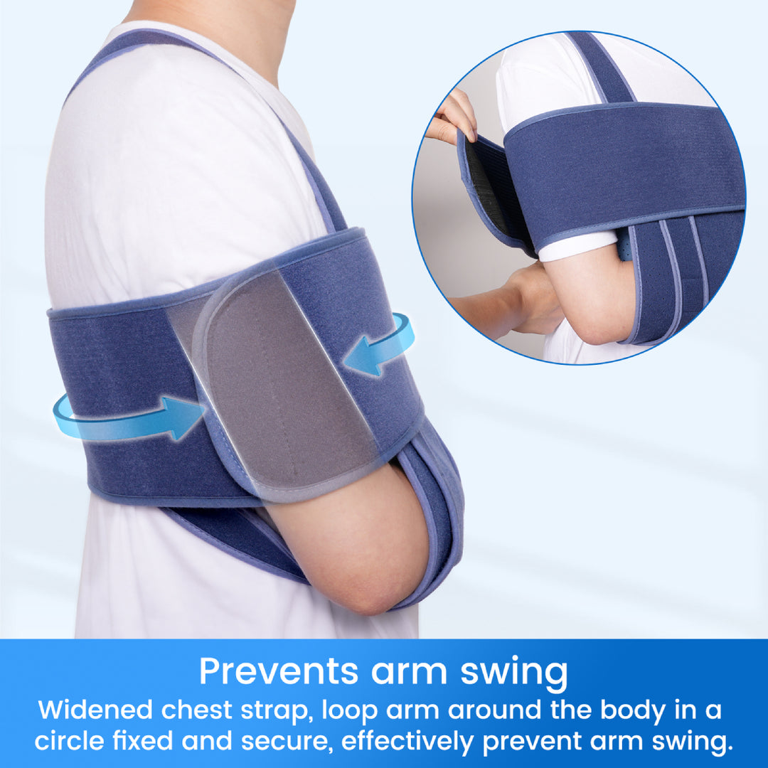 Premium Arm Sling for Adults - Broken Forearm Support, Elbow Sprain & Shoulder Injury Immobilizer, Ventilated & Breathable 