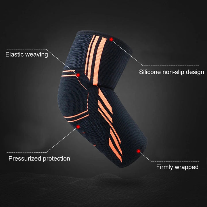 Premium Elbow Support Brace for Sports, Tennis, Golf & Basketball - Elastic Compression Sleeve, Anti-Slip Design for Elbow Pain Relief, Arthritis & Tendonitis Protection, Unisex, 1PC - StrengthXPhysiotherapy
