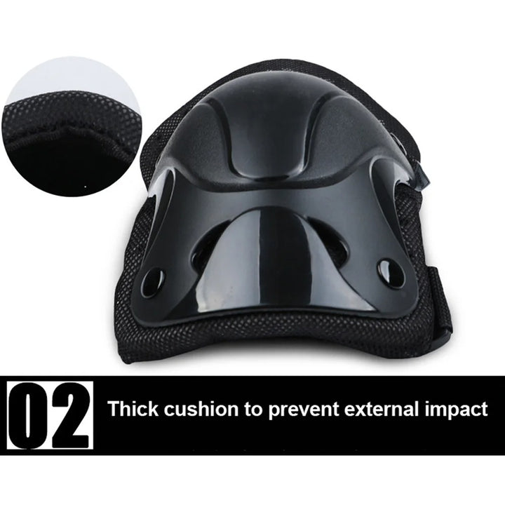 Premium Protective Gear Set for Kids & Adults – Elbow, Knee, Wrist Pads for Skateboarding, Roller Skating, BMX, Cycling, & Outdoor Sports – Adjustable, Breathable, Shockproof Safety Pads - StrengthXPhysiotherapy