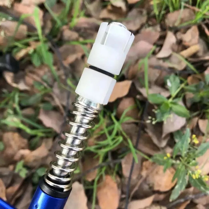 Premium Portable Folding Trekking Pole – Lightweight Alloy Shaft, Carbon Tungsten Steel Tip, Adjustable T-Handle, 4-Section 