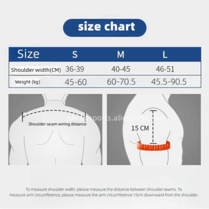 Premium Adjustable Shoulder Brace for Sports, Back Pain Relief, Compression Support, Double Bandage Strap, Lightweight  