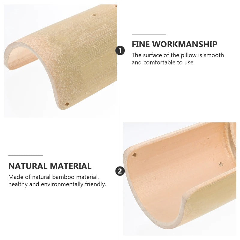 Premium Bamboo Cervical Pillow – U-Shaped Neck & Back Support for Sleep – Therapeutic Massage Cushion – Cool, Comfortable for Neck Pain & Spondylosis Relief – Ideal for Couch, Bed & Travel - StrengthXPhysiotherapy