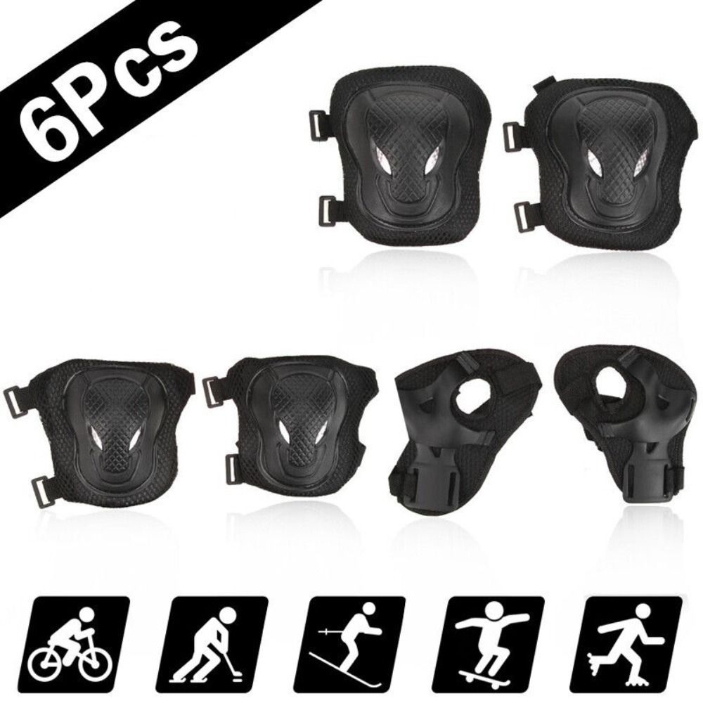 Premium Protective Gear Set for Kids & Adults – Knee Pads, Elbow Pads, Wrist Guards for Skateboarding, Roller Skating, 