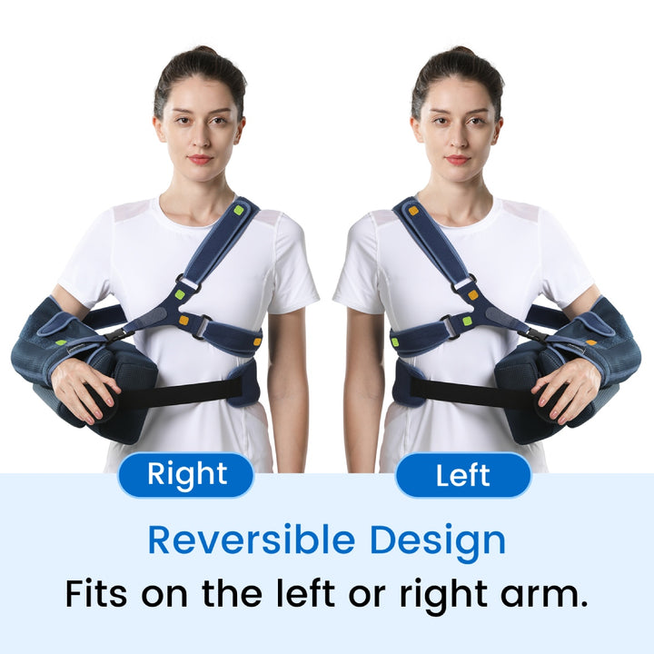 Premium Shoulder Abduction Sling Support with Pillow for Injury Recovery, Medical Immobilizer, Ventilated Mesh, Universal 