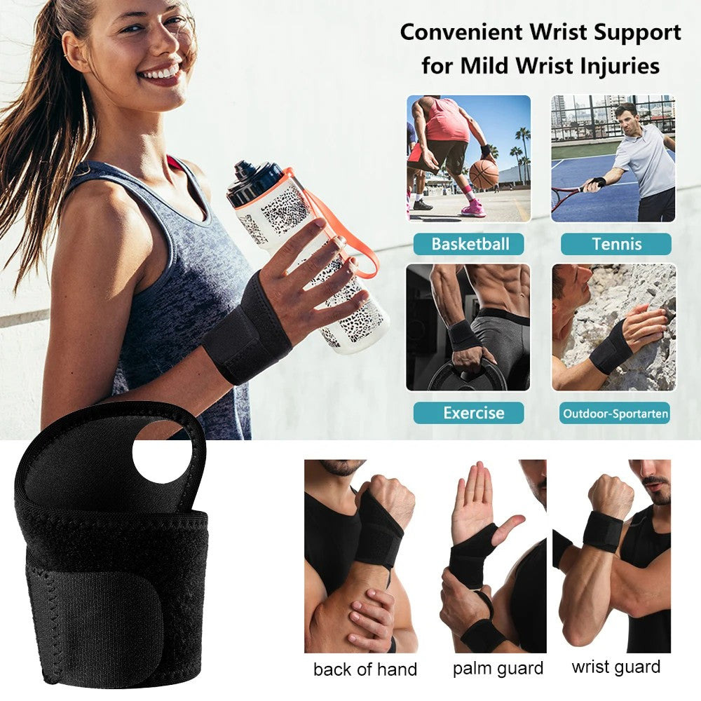 High-Quality Unisex Wrist Brace Support for Carpal Tunnel, Sprain, Strain Pain Relief – Adjustable Compression Wrap for Gym,