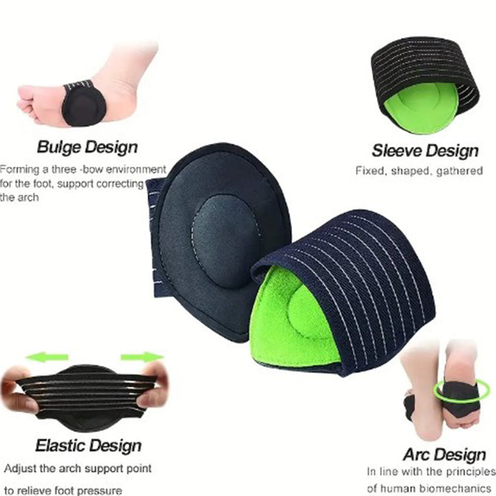 Premium Plantar Fasciitis Insoles for Flat Feet - Arch Support Shoe Pads, Orthopedic Comfort for Men & Women, Soft EVA & 