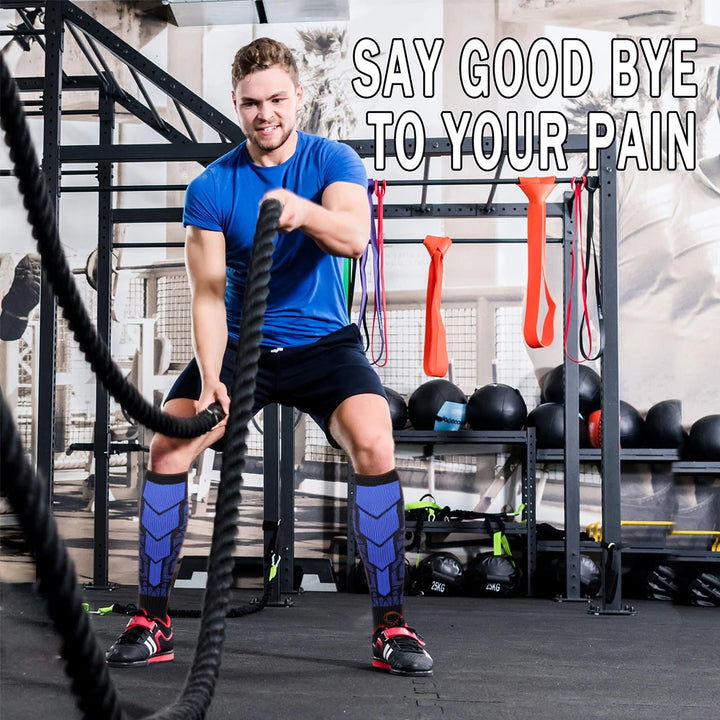 Premium Sports Compression Socks for Men & Women – Calf Support for Running, Flight Travel, Pregnancy, Athletic, and 