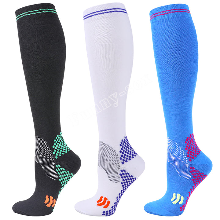 Premium Compression Socks for Men & Women – 20-30 mmHg Support for Varicose Veins, Running, Cycling, Football, Soccer – 