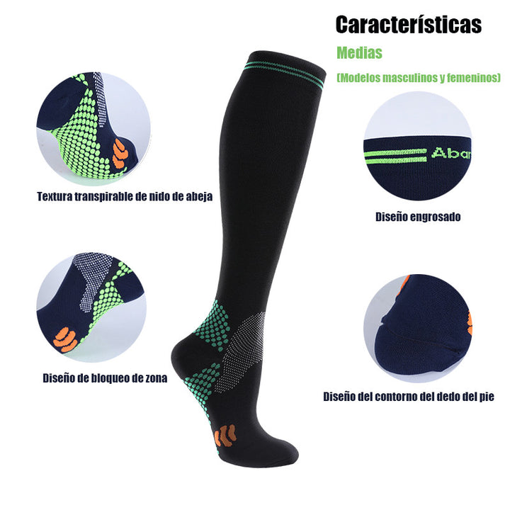 Premium Compression Socks for Men & Women – 20-30 mmHg Support for Varicose Veins, Running, Cycling, Football, Soccer – 
