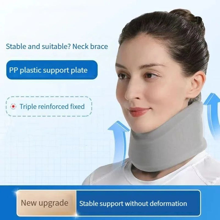 Premium Adjustable Neck Brace for Pain Relief - Soft Cervical Collar for Sleeping, Travel, and Posture Support | Ergonomic  