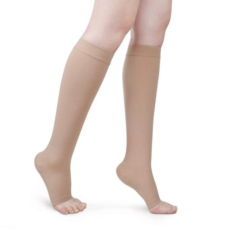 Premium Compression Support Stockings for Varicose Veins – Below Knee Circulation Socks for Pain Relief, Muscle Support &