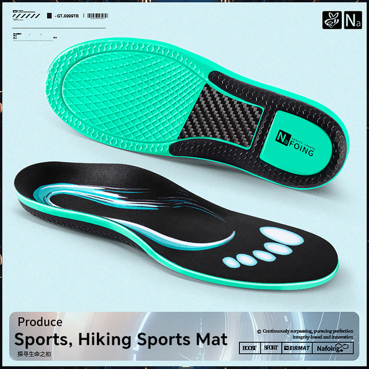 Premium Carbon Plate Running Insoles for Enhanced Propulsion and Speed Rebound - Full-Length Design for Marathon and Racing