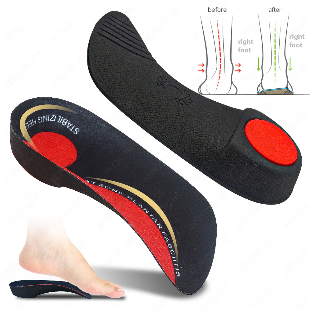 Premium Arch Support Insoles for Severe Flat Feet | Orthotic Inserts for Heel Pain, Plantar Fasciitis Relief | Unisex Shoe 