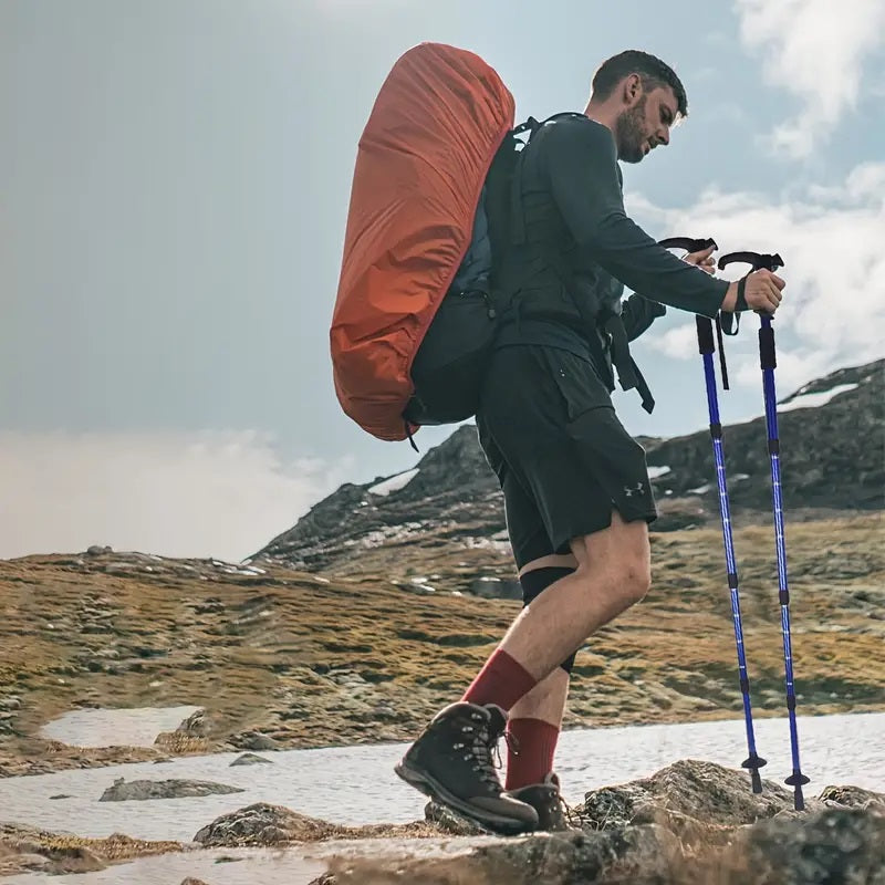 Premium Ultralight Folding Trekking Pole – Adjustable Telescopic Walking Stick, Aviation-Grade Aluminum Alloy, EVA Anti-Slip 