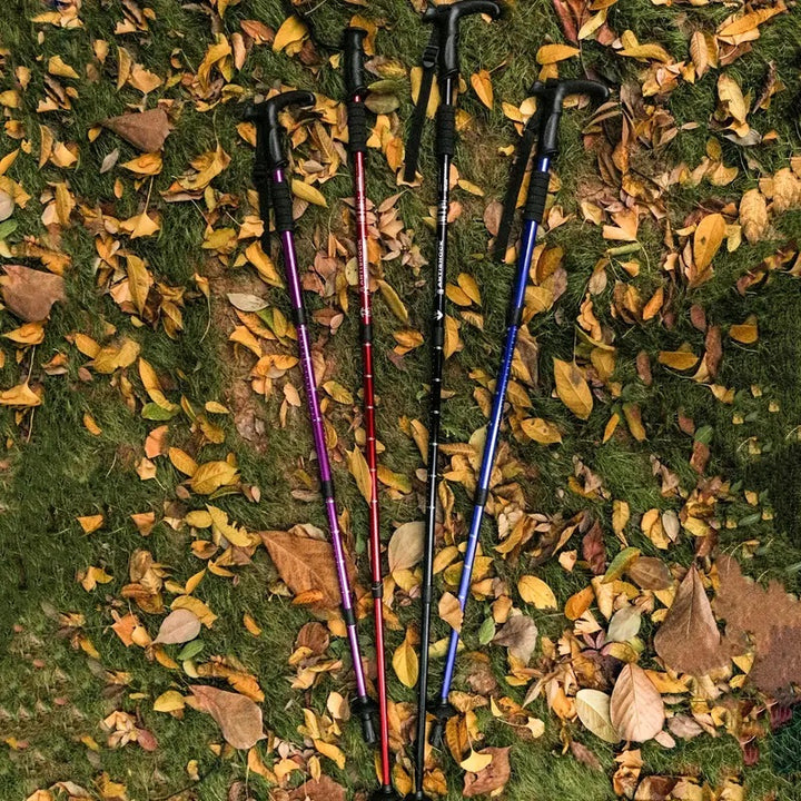 Premium Ultralight Folding Trekking Pole – Adjustable Telescopic Walking Stick, Aviation-Grade Aluminum Alloy, EVA Anti-Slip 