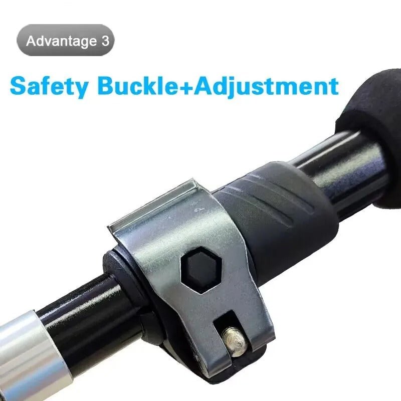 Premium Ultralight Folding Trekking Pole – Adjustable Telescopic Walking Stick, Aviation-Grade Aluminum Alloy, EVA Anti-Slip Handle, Portable for Hiking, Camping, and Outdoor Adventures - StrengthXPhysiotherapy