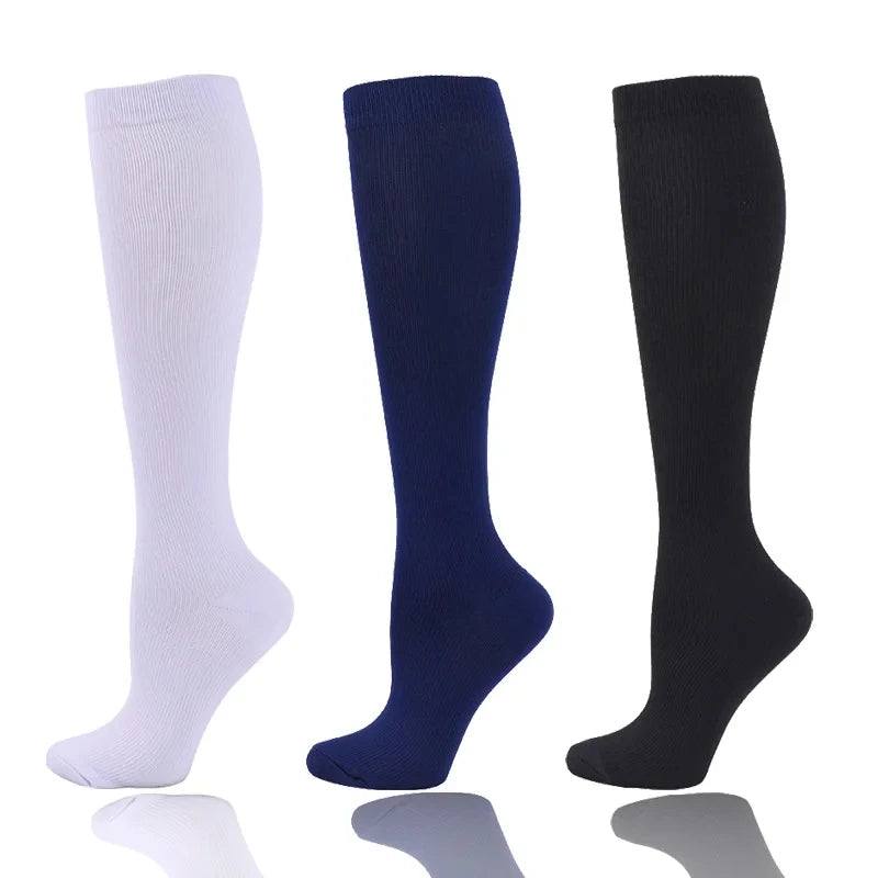 Premium Compression Socks for Men & Women – Elastic Sports, Running, Hiking, Pregnancy & Flight Socks for Varicose Veins, Swollen Legs, Marathon Support - StrengthXPhysiotherapy