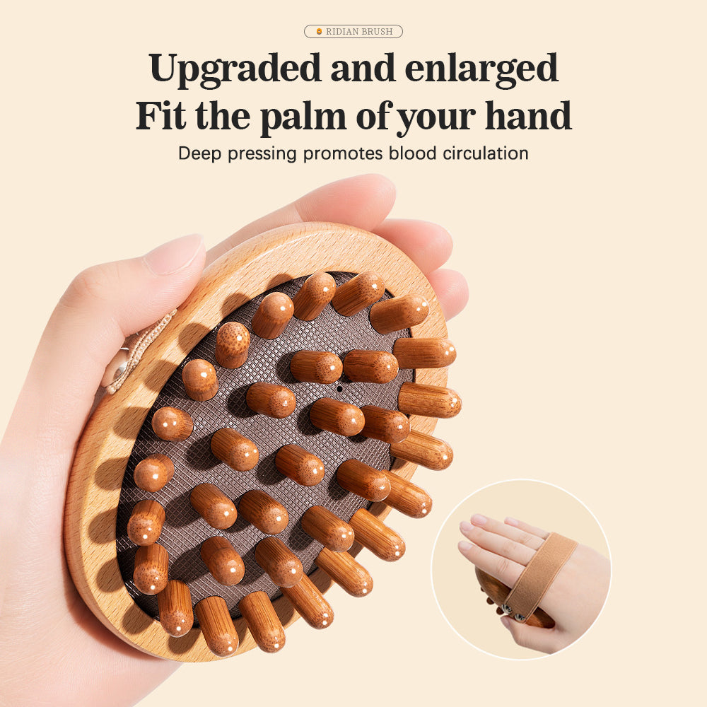 Premium Handheld Massage Brush for Body Shaping, Anti-Cellulite, Skin Care, and Exfoliation Tool - Durable Soft Head for 