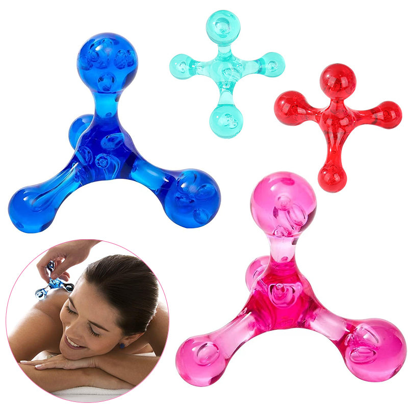 Premium Portable Body Massager - Mini Four Balls Travel Massager for Trigger Point Therapy, Head, Back, Foot, and Leg